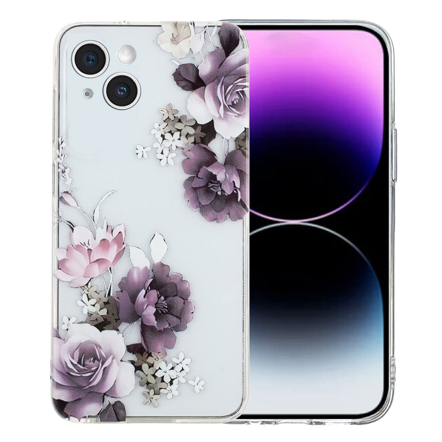 iPhone 15 TPU Phone Case with Colourful Painting Pattern – Wear-Resistant and Lightweight