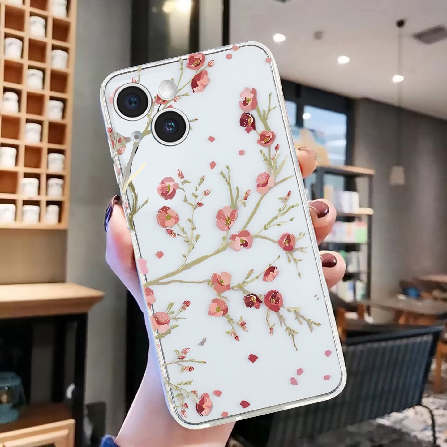 iPhone 15 TPU Phone Case with Colourful Painting Pattern – Wear-Resistant and Lightweight