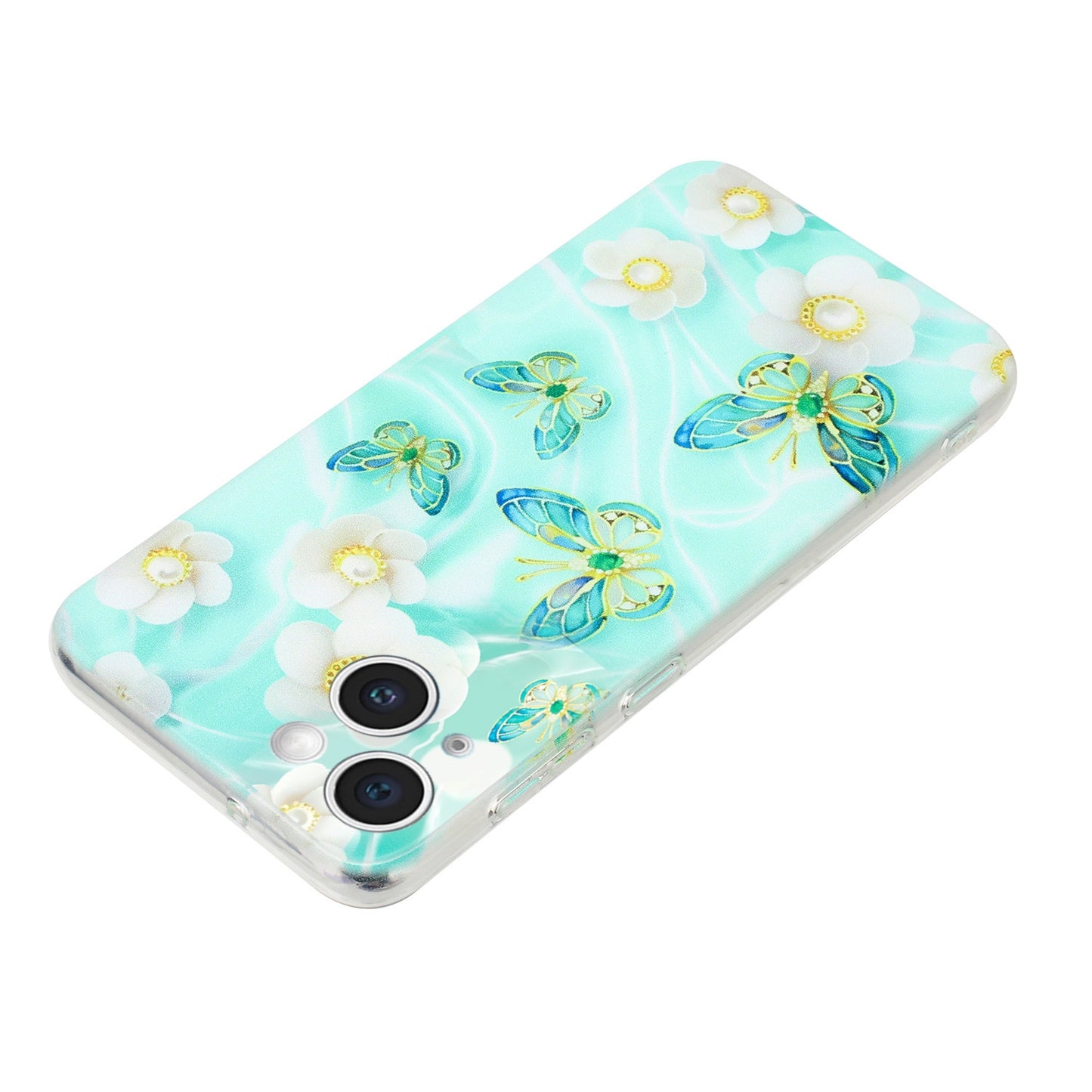 iPhone 14 Plus TPU Phone Case with Colourful Painting Pattern – Wear-Resistant and Lightweight
