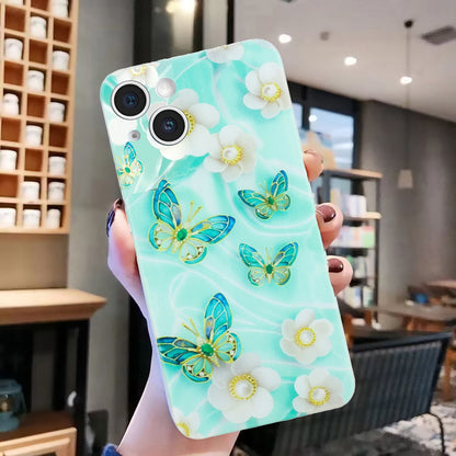 iPhone 14 Plus TPU Phone Case with Colourful Painting Pattern – Wear-Resistant and Lightweight