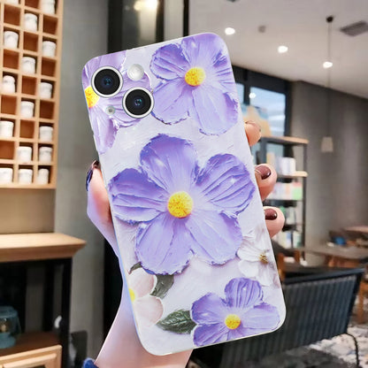 iPhone 14 TPU Phone Case with Colourful Painting Pattern – Wear-Resistant and Lightweight