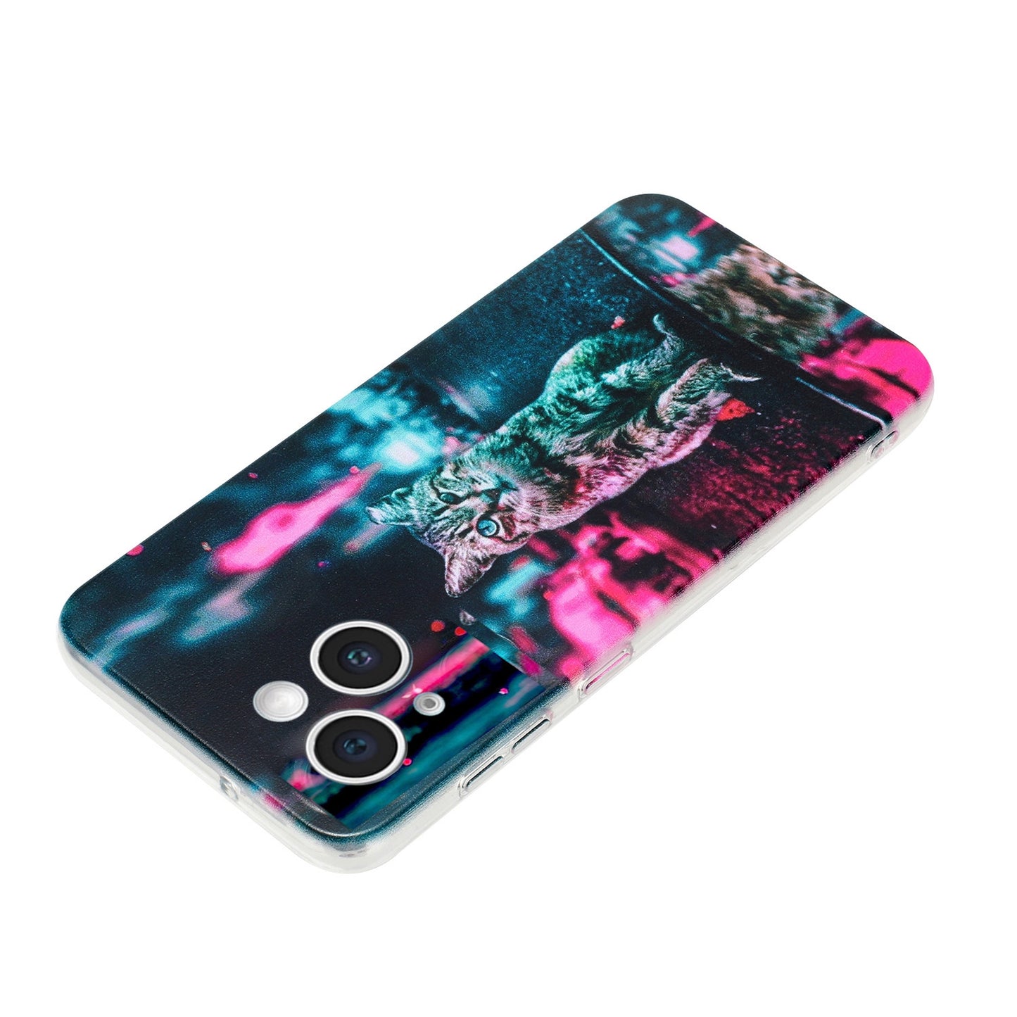 iPhone 14 TPU Phone Case with Colourful Painting Pattern – Wear-Resistant and Lightweight