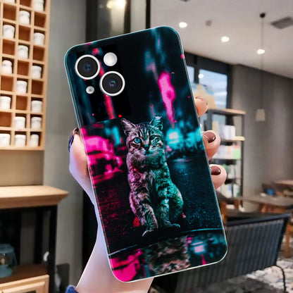 iPhone 14 TPU Phone Case with Colourful Painting Pattern – Wear-Resistant and Lightweight