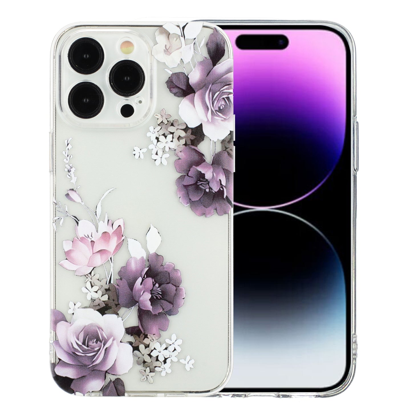 iPhone 14 Pro TPU Phone Case with Colourful Painting Pattern – Wear-Resistant and Lightweight
