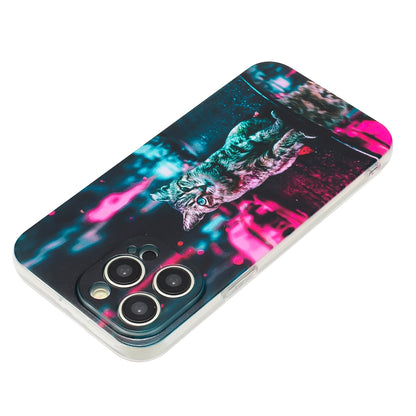 iPhone 14 Pro TPU Phone Case with Colourful Painting Pattern – Wear-Resistant and Lightweight