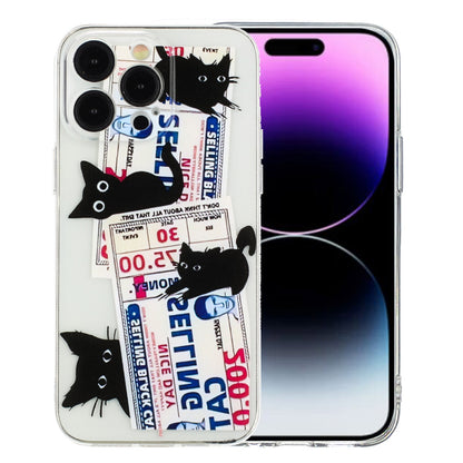 iPhone 14 Pro Max TPU Phone Case with Colourful Painting Pattern – Wear-Resistant and Lightweight