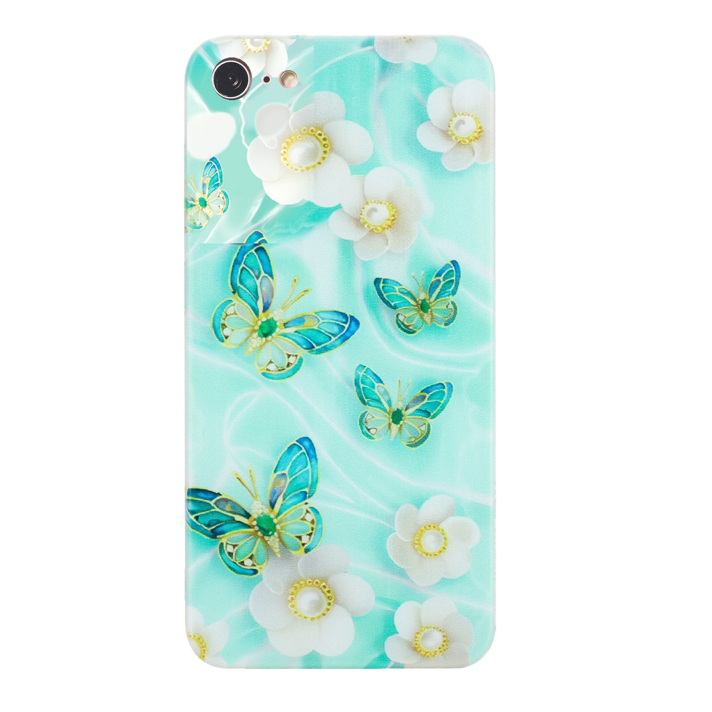 iPhone SE 2022/2020 TPU Phone Case with Colourful Painting Pattern – Wear-Resistant and Lightweight