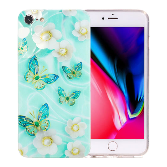iPhone 8 TPU Phone Case with Colourful Painting Pattern – Wear-Resistant and Lightweight