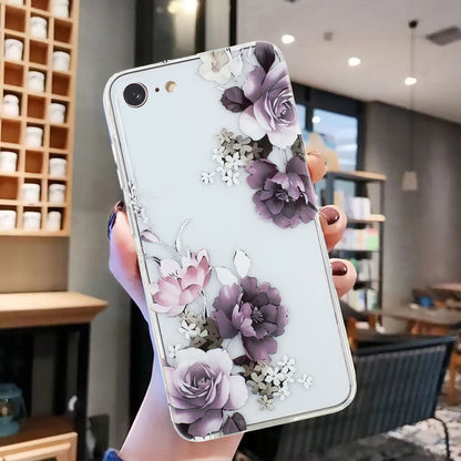 iPhone SE 2022/2020 TPU Phone Case with Colourful Painting Pattern – Wear-Resistant and Lightweight