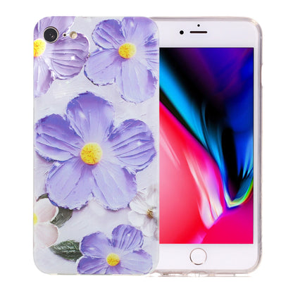iPhone 8 TPU Phone Case with Colourful Painting Pattern – Wear-Resistant and Lightweight