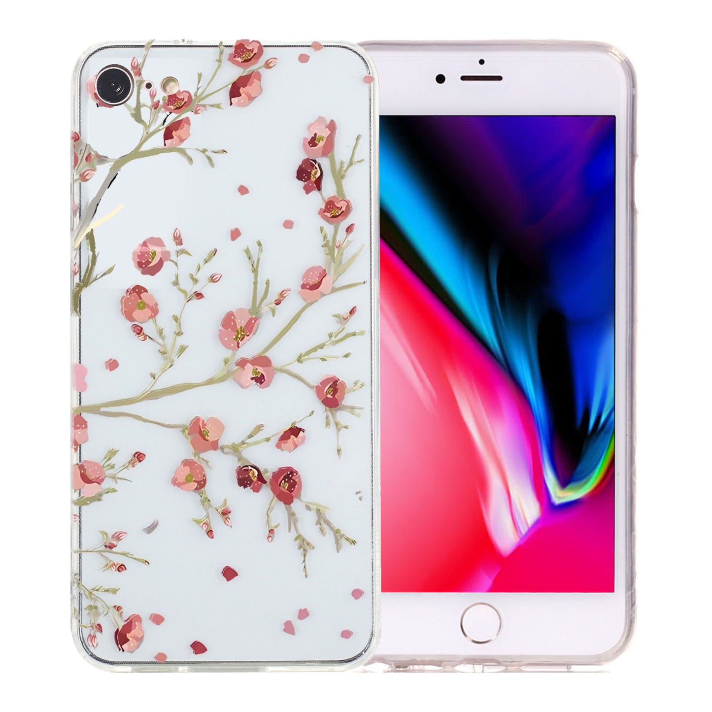 iPhone SE 2022/2020 TPU Phone Case with Colourful Painting Pattern – Wear-Resistant and Lightweight