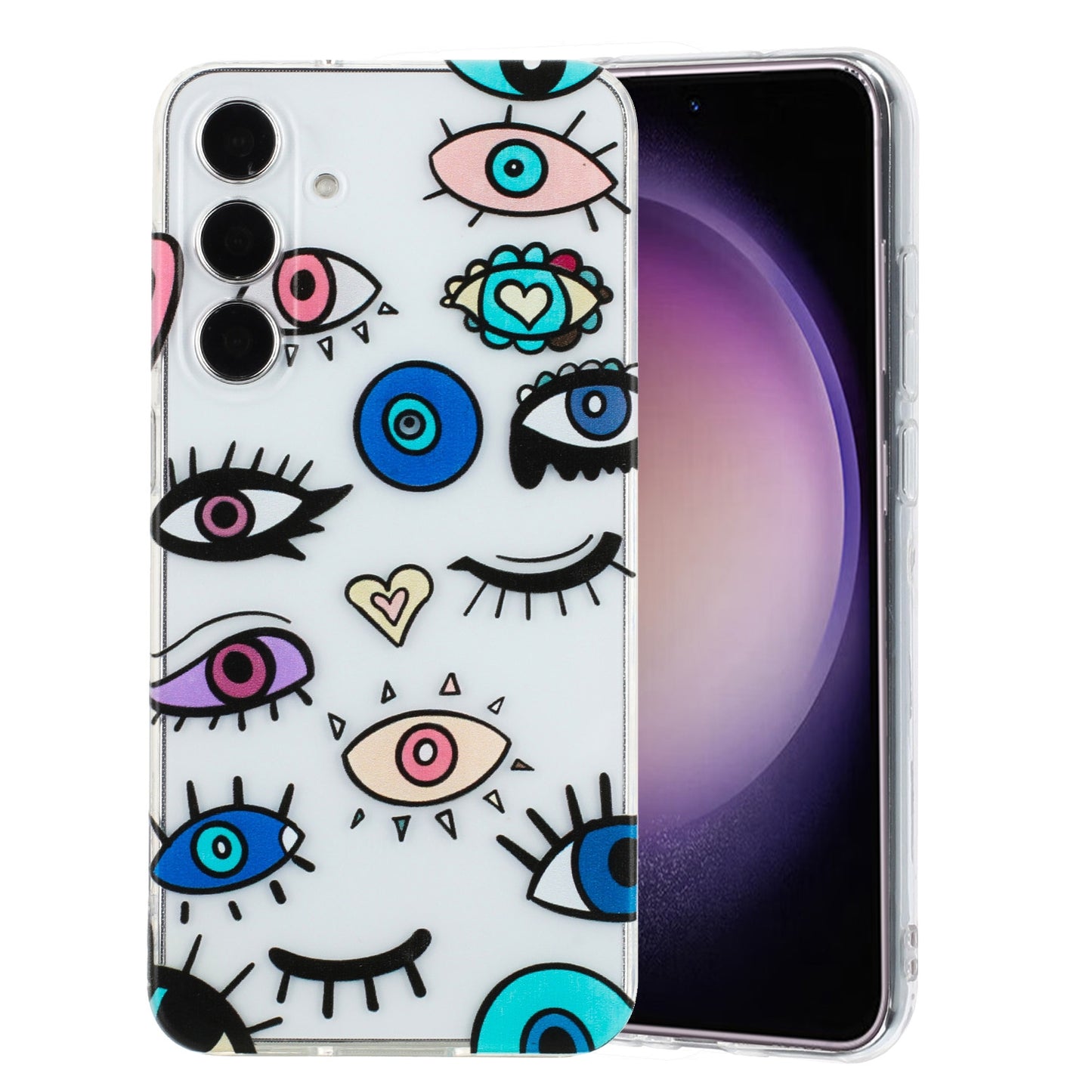 Samsung Galaxy S23 FE 5G TPU Phone Case with Colourful Painting Pattern – Wear-Resistant and Lightweight