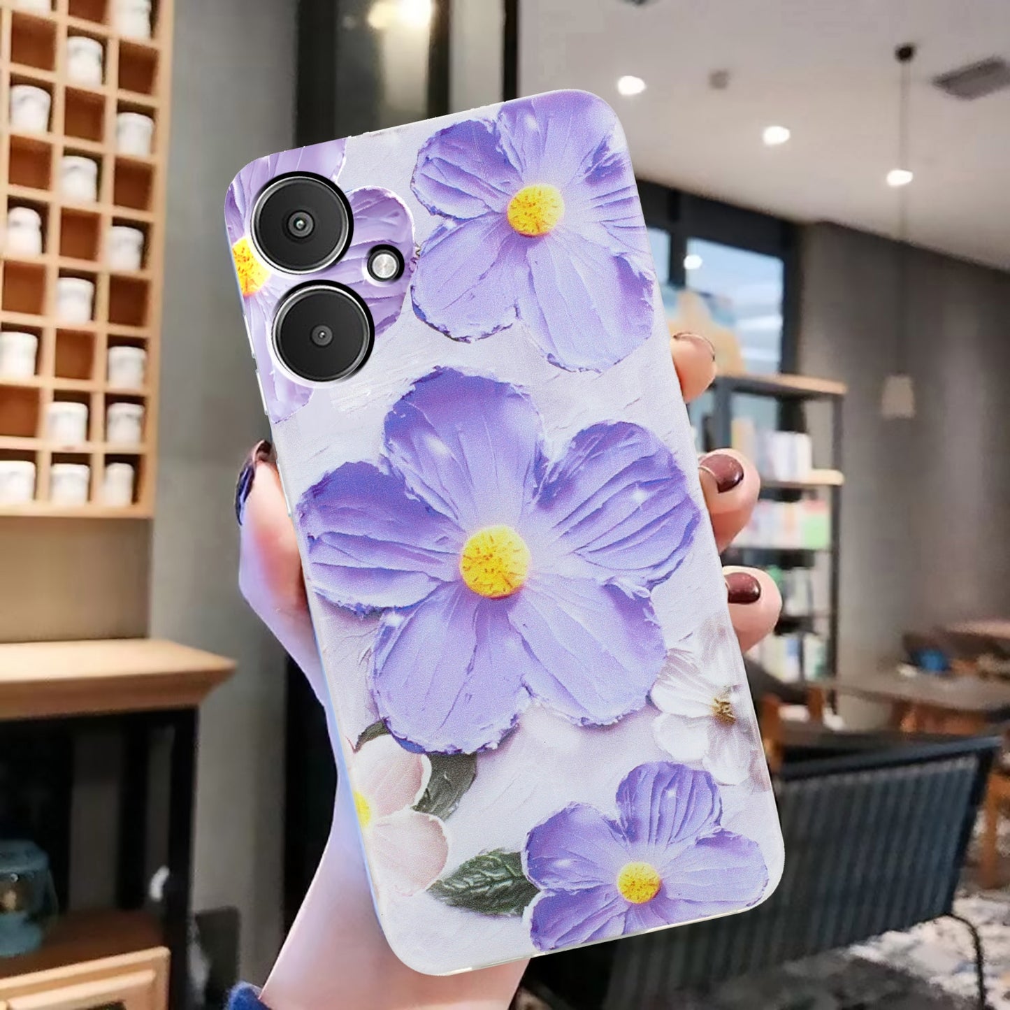 Xiaomi Redmi 13C 4G TPU Phone Case with Colourful Painting Pattern – Wear-Resistant and Lightweight