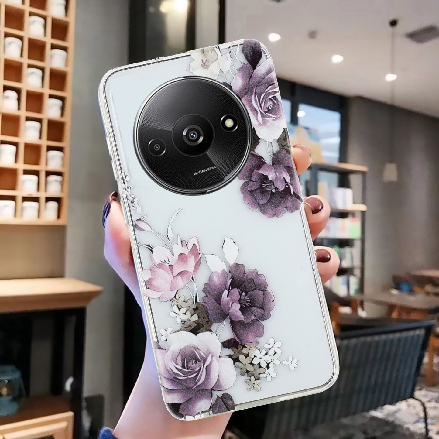 Xiaomi Redmi A3 TPU Phone Case with Colourful Painting Pattern – Wear-Resistant and Lightweight