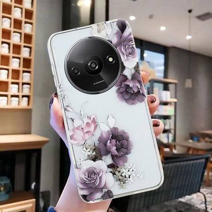 Xiaomi Redmi A3 TPU Phone Case with Colourful Painting Pattern – Wear-Resistant and Lightweight
