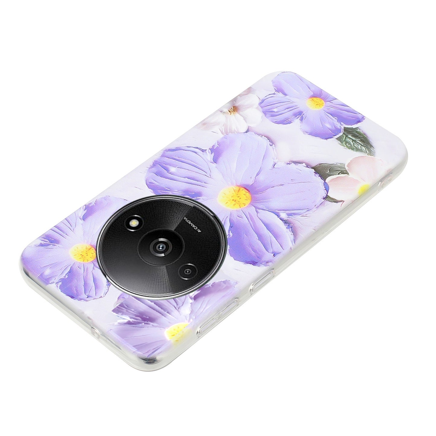Xiaomi Redmi A3 TPU Phone Case with Colourful Painting Pattern – Wear-Resistant and Lightweight