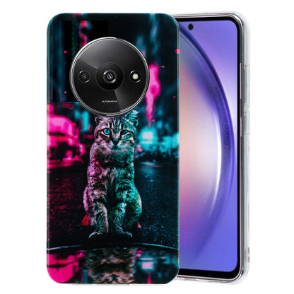 Xiaomi Redmi A3 TPU Phone Case with Colourful Painting Pattern – Wear-Resistant and Lightweight