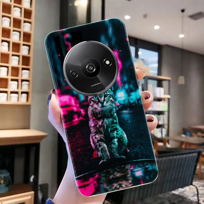 Xiaomi Redmi A3 TPU Phone Case with Colourful Painting Pattern – Wear-Resistant and Lightweight