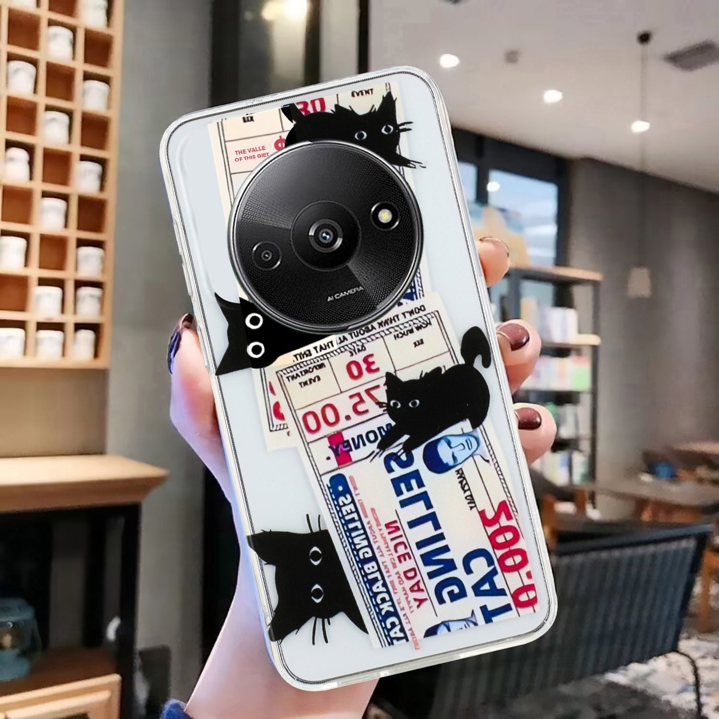 Xiaomi Redmi A3 TPU Phone Case with Colourful Painting Pattern – Wear-Resistant and Lightweight