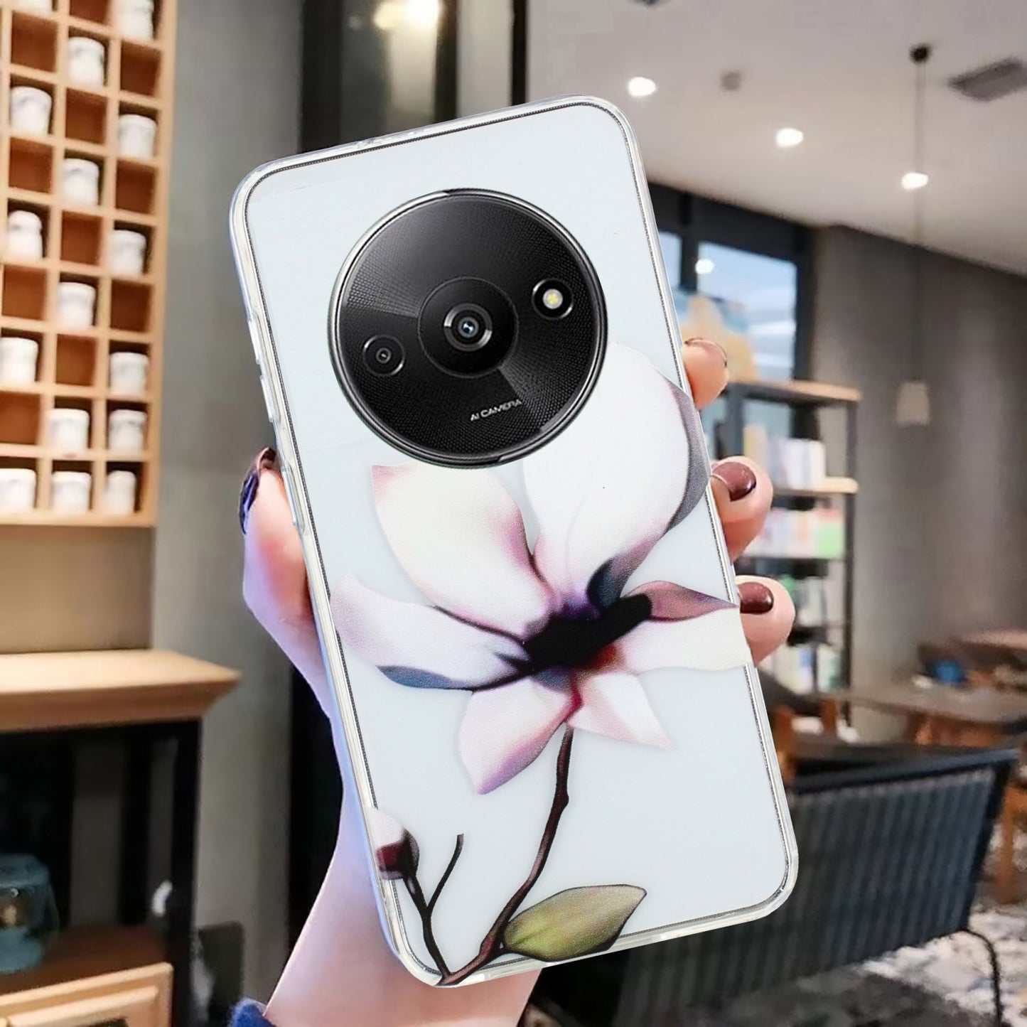 Xiaomi Redmi A3 TPU Phone Case with Colourful Painting Pattern – Wear-Resistant and Lightweight