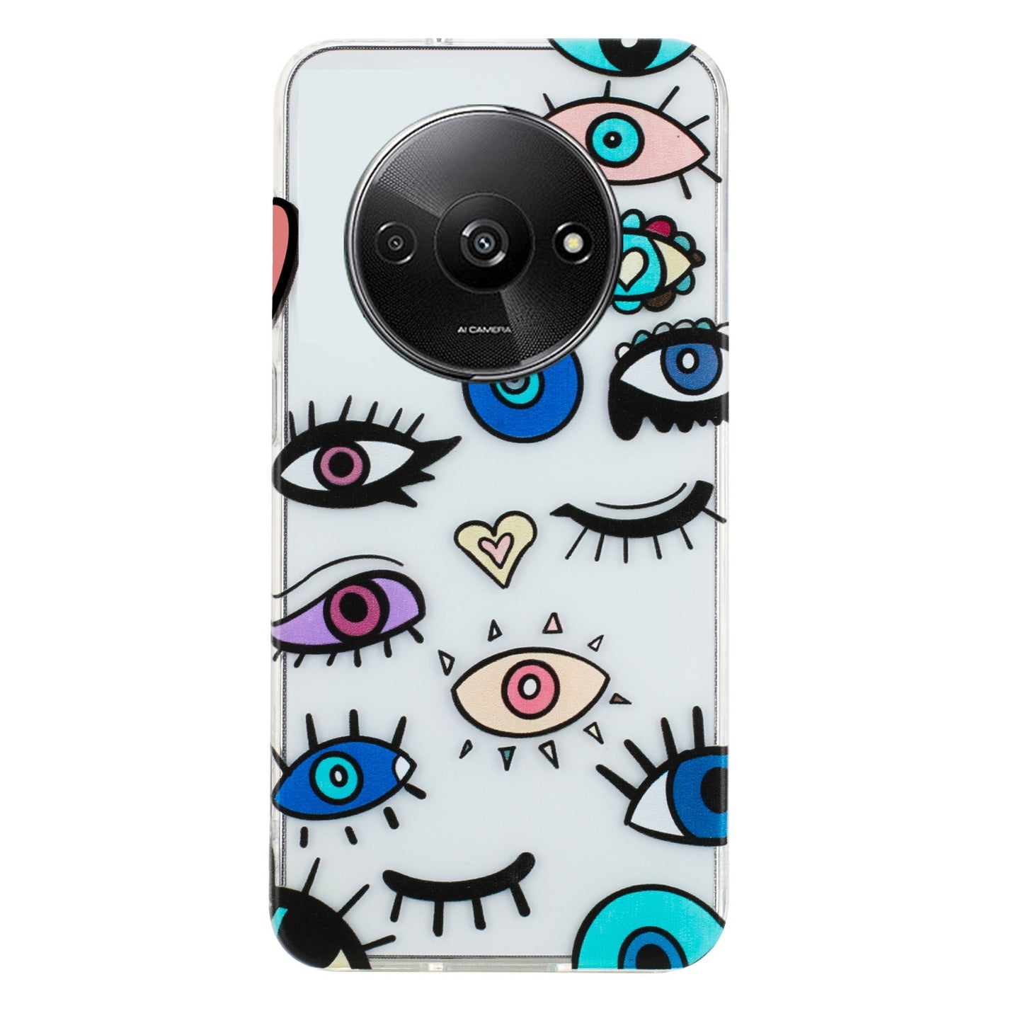 Xiaomi Redmi A3 TPU Phone Case with Colourful Painting Pattern – Wear-Resistant and Lightweight