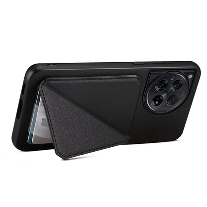 OnePlus 12 Calf Texture Leather Case with Dual Card Slots and Stand Function