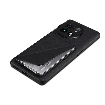 OnePlus Ace 2 Calf Texture Leather Case with Dual Card Slots and Stand Function
