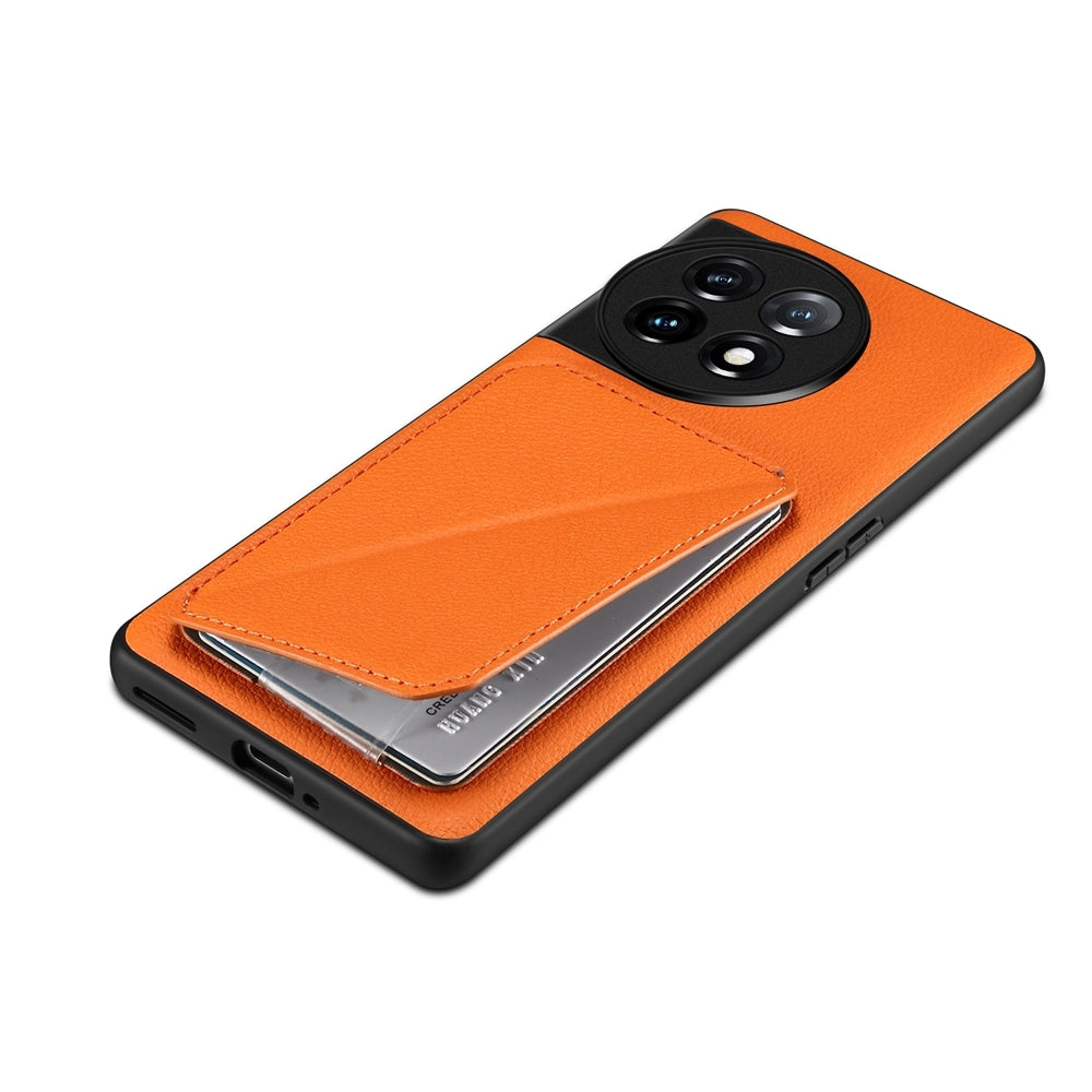 OnePlus Ace 2 Calf Texture Leather Case with Dual Card Slots and Stand Function