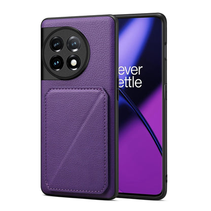 OnePlus Ace 2 Calf Texture Leather Case with Dual Card Slots and Stand Function