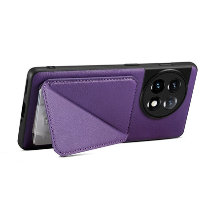 OnePlus Ace 2 Calf Texture Leather Case with Dual Card Slots and Stand Function