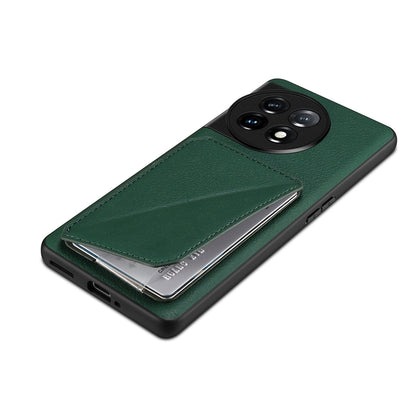OnePlus Ace 2 Calf Texture Leather Case with Dual Card Slots and Stand Function