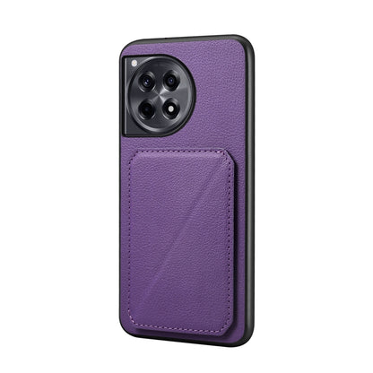 OnePlus Ace 3 Calf Texture Leather Case with Dual Card Slots and Stand Function