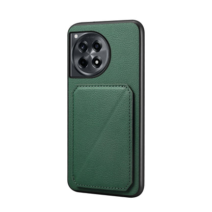 OnePlus Ace 3 Calf Texture Leather Case with Dual Card Slots and Stand Function
