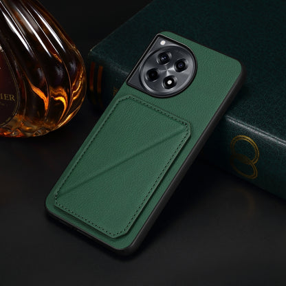OnePlus Ace 3 Calf Texture Leather Case with Dual Card Slots and Stand Function