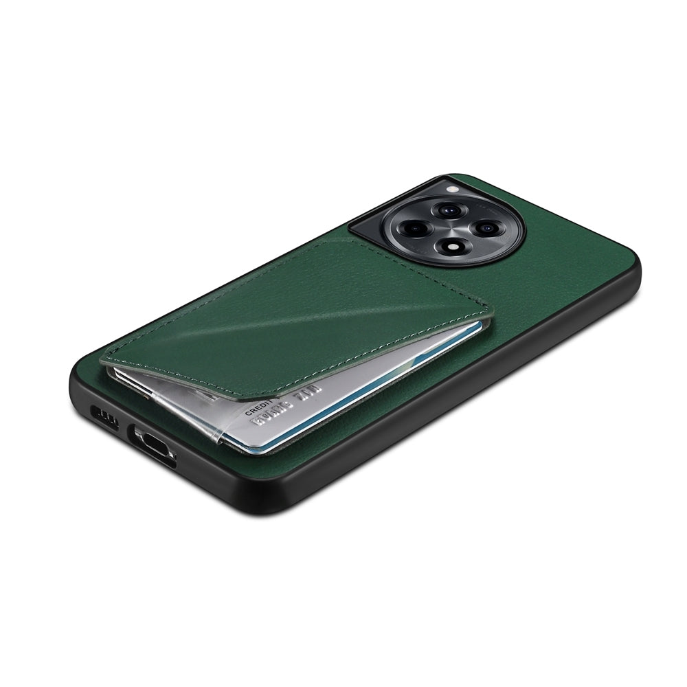 OnePlus Ace 3 Calf Texture Leather Case with Dual Card Slots and Stand Function