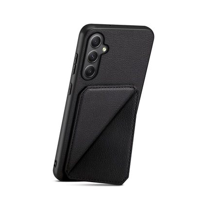 Samsung Galaxy A35 5G Calf Texture Leather Case with Dual Card Slots and Stand Function