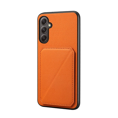 Samsung Galaxy A35 5G Calf Texture Leather Case with Dual Card Slots and Stand Function