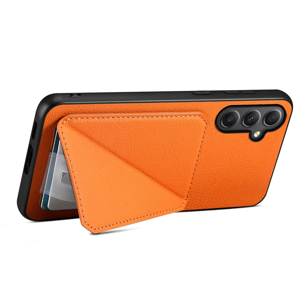 Samsung Galaxy A35 5G Calf Texture Leather Case with Dual Card Slots and Stand Function