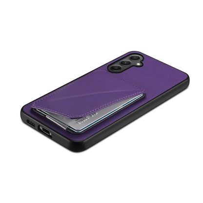 Samsung Galaxy A35 5G Calf Texture Leather Case with Dual Card Slots and Stand Function