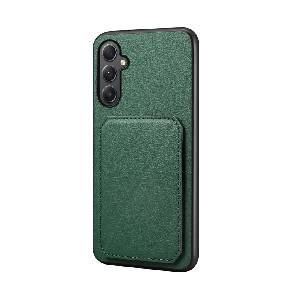 Samsung Galaxy A35 5G Calf Texture Leather Case with Dual Card Slots and Stand Function