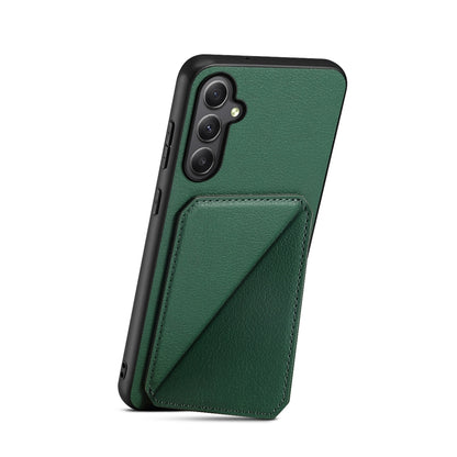 Samsung Galaxy A35 5G Calf Texture Leather Case with Dual Card Slots and Stand Function