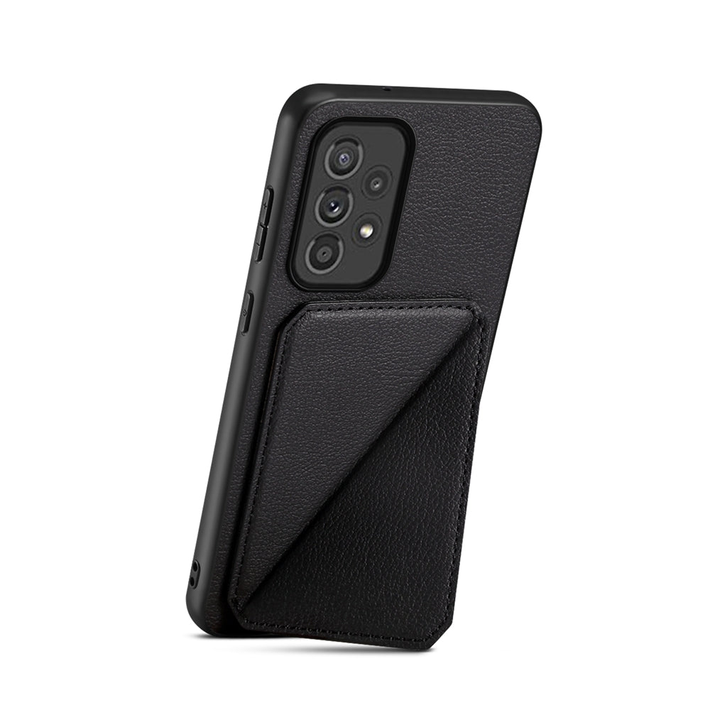 Samsung Galaxy A33 5G Calf Texture Leather Case with Dual Card Slots and Stand Function