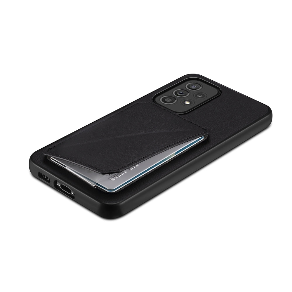 Samsung Galaxy A33 5G Calf Texture Leather Case with Dual Card Slots and Stand Function