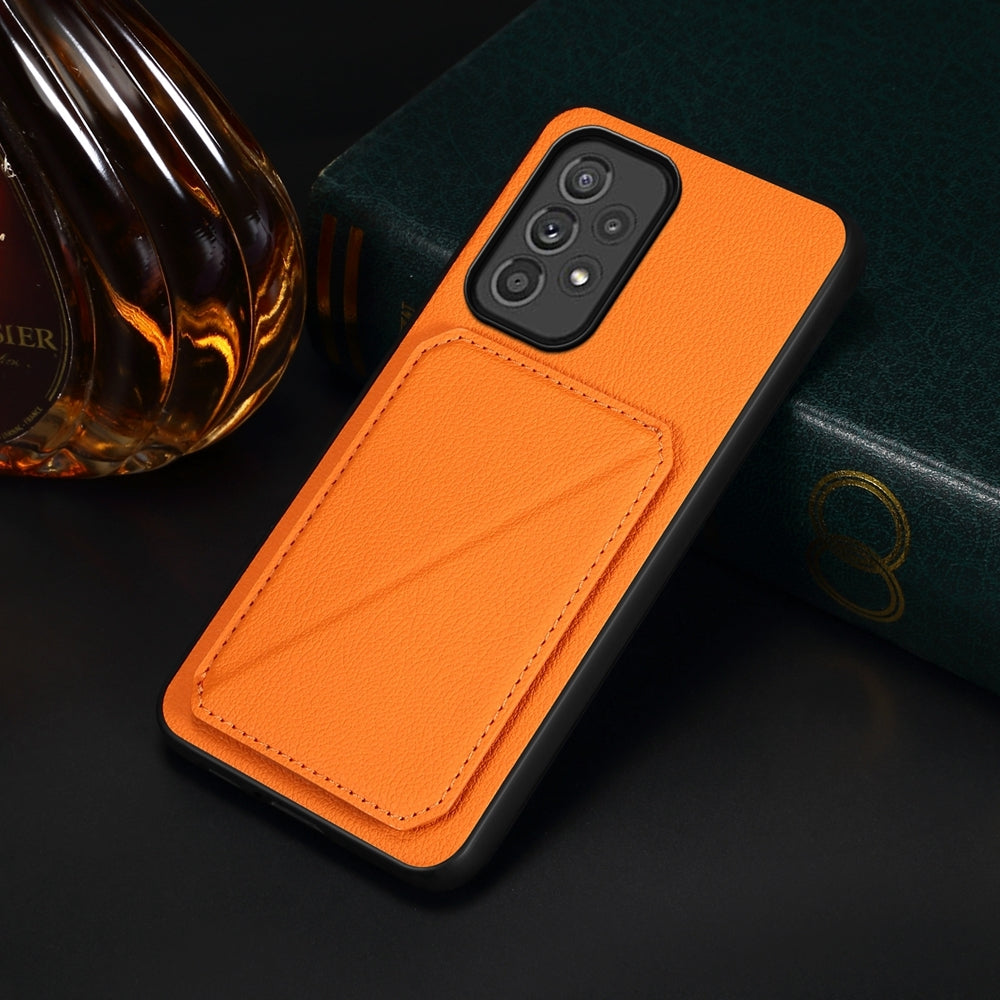 Samsung Galaxy A33 5G Calf Texture Leather Case with Dual Card Slots and Stand Function