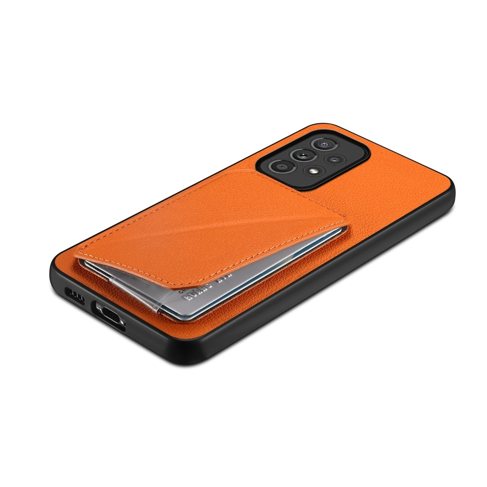 Samsung Galaxy A33 5G Calf Texture Leather Case with Dual Card Slots and Stand Function