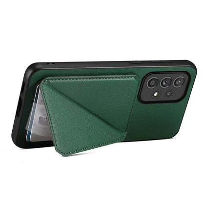 Samsung Galaxy A33 5G Calf Texture Leather Case with Dual Card Slots and Stand Function