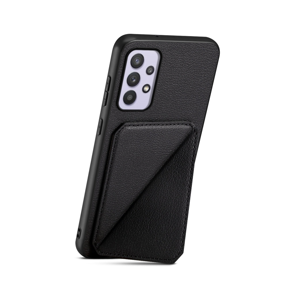 Samsung Galaxy A32 5G Calf Texture Leather Case with Dual Card Slots and Stand Function