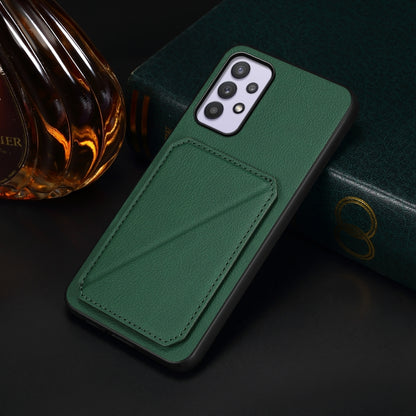 Samsung Galaxy A32 5G Calf Texture Leather Case with Dual Card Slots and Stand Function
