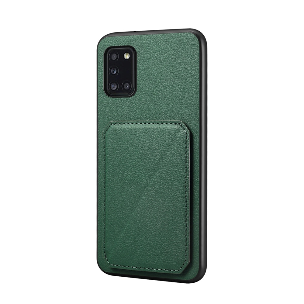Samsung Galaxy A31 4G Calf Texture Leather Case with Dual Card Slots and Stand Function