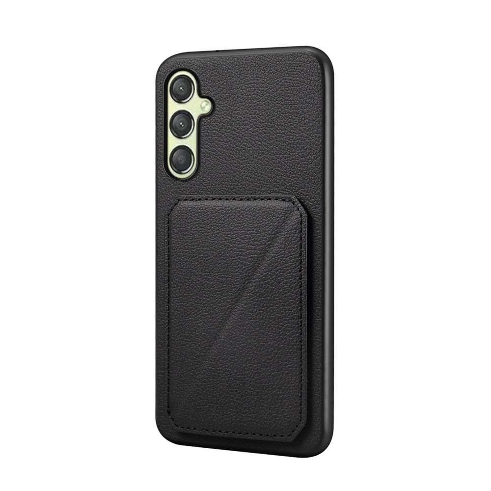 Samsung Galaxy A25 Calf Texture Leather Case with Dual Card Slots and Stand Function